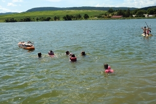Deti sa vyšantili vo vode aj na paddleboardoch.